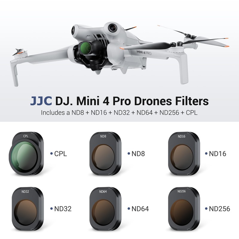 JJC ND CPL Filter Kit Compatible with DJI Mini 4