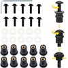 NIYATA Pack of 10 windscreen screws, M5 x 16 mm,