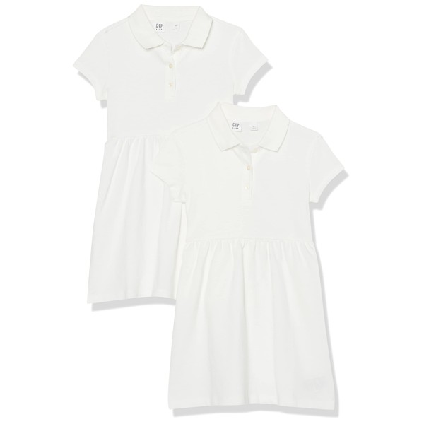 GAP Girls Polo Dress New Off White L
