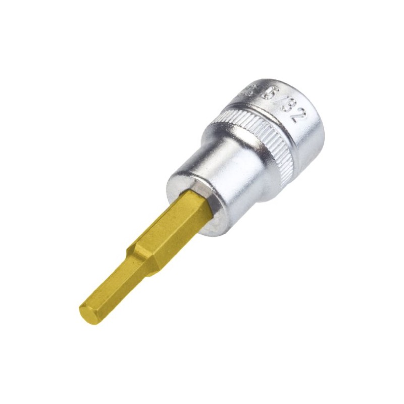 HAZET 8801A-5/32 Hexagon Profile Screwdriver Socket - CVD-Tin Coated