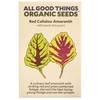Red Callaloo Amaranth Seeds (~600): Certified Organic, Non-GMO, Heirloom, Open