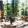 Sosoport Wooden Axe Handle for Mini Hatchet Replacement Handle Comfortable