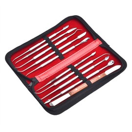 Stainless Steel Carving Instruments, 10 Pcs/Set Portable Metal Sculpture Kit Jewelry Decoration Wax Carving Tool Set
