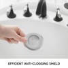 CORNERJOY 2PCS Bathtub Drain Strainer Cover - 2.84 inch Stainless