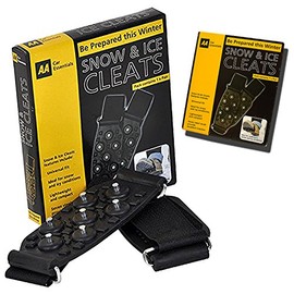 Guaranteed4Less Snow Ice Grips Grippers Winter Over The Shoes Boots Universal Metal Spikes Studs (1 Pair)