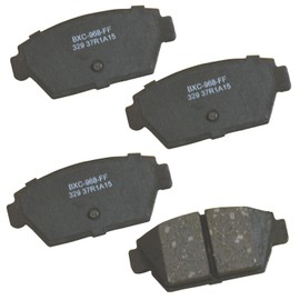 Bendix Premium SBC329 Ceramic Rear Brake Pads for Select Models Dodge GTX, Colt, Eagle Summit, Talon, Mitsubishi Eclipse, Galant, Mirage, Plymouth Laser
