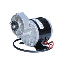 TRKIMAL 12/24 Volt DC 250W/350 Watt Gear Reduction Brushed Electric Motor with 9 Tooth Sprocket for E-Bike Mini Bikes Scooter (24V 350W)