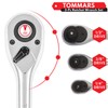 TOMMARS Ratchet Set 1/4" 3/8" 1/2" Drive Ratchet Socket Wrench