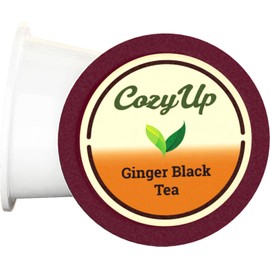 Cozy Up 36-Count Ginger Black Tea with Stevia Pods Compatible with Keurig K-Cup Brewers