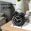 AKCISOT Loud Alarm Clock for Heavy Deep Sleepers, 4.5 Inches