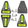 SIZIKJXGHWYI 3Pcs Magnetic T Level with Screws Mounted, Screw and