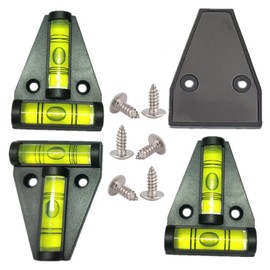 SIZIKJXGHWYI 3Pcs Magnetic T Level with Screws Mounted, Screw and Magnetism Dual-function Bubble Spirit Levels, Leveling for Trailers, Camera, Telescope, Tripods