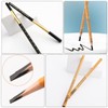 Ipetboom Sleek Compact Eyebrow Pencils 2pcs Waterproof Makeup Pens Black