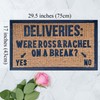 JiXianJu Funny Coir Doormat: Ross and Rachel 'On A Break'