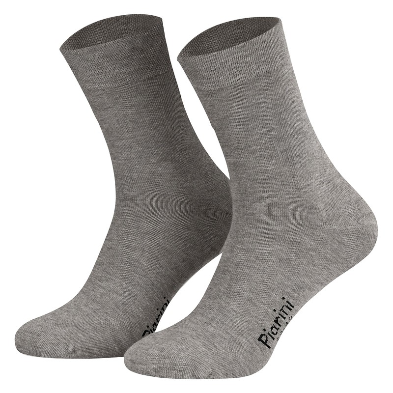 Piarini Business Socks, Suit Socks Without Elastic Top, Cotton, Men's