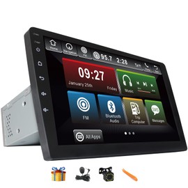 CUSP Android 10 Inch Car Stereo Radio GPS Navigation Touch Screen Double DIN 1 DIN Universal Multimedia Player IPS Screen Qualcomm 8 Core 4G+64G+4G LTE+Car Play Android Auto in-Dash Kit Head Unit