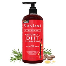 Champú antipérdida de cabello con biotina, para hombres y mujeres, sin sulfatos, fórmula natural de bloqueo DHT para el crecimiento del cabello, prevención del adelgazamiento del cabello, 16 onzas