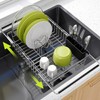 Expandable Stainless Steel Dish Drying Rack Over The Sink For