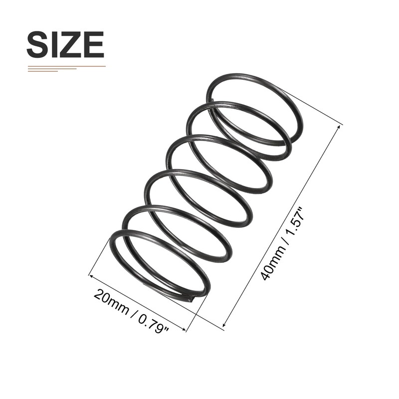 DTGN 1.2x20x40mm(DxODxL) Compression Spring - 20Pack - Good for Machinery