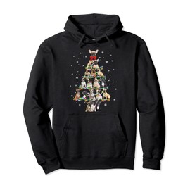 Funny French Bulldogs Christmas Tree Tee Ornament Decor Gift Pullover Hoodie