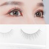 Musegetes False Eyelashes 4D Clear Band False Eyelashes Natural False