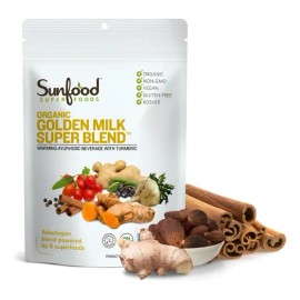 Sunfoods Golden Milk Super Blend Polvo Orgánico 6 Oz                                                                                                  