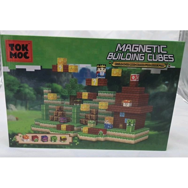 TOK MOC Magnetic Building Cubes 3D Mag-World Fun Hand Eye