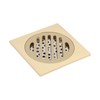 Square Floor Drain Bathroom Shower Waste Grate Brass Constructed Strainer