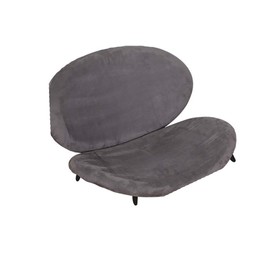 Elegant Home Fashions Lee Pet Bed with Microfiber Cover Cushion, Grey (PET-999)