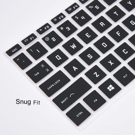 Keyboard Cover for HP Victus 15.6" Gaming Laptop 15-fb0028nr 15-fb2063dx 15-fa1029nr fa0033dx fa1010nr 15t-fa100 15z-fb100, HP Victus 16.1 16-s0097nr 16-d1010nr d0030nr 16-e1163nr 16-r0097nr,Black