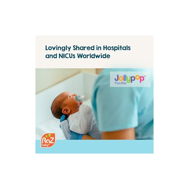 RAZBABY JollyPop - Chupete para bebé recién nacido, 3 m+