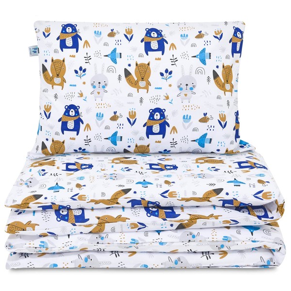 Pepi Baby Bed Linen, 100 x 135 cm, Blue Bear