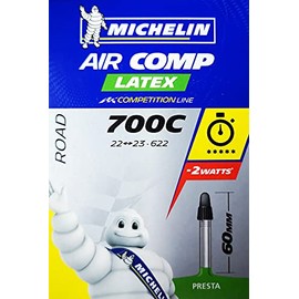 MICHELIN Unisex Aircomp Fahrradschlauch, Presta 60, Einheitsgröße EU