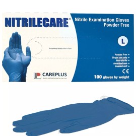 Careplus Medical Nitrile Examination Gloves - powder free (L)