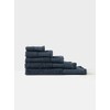 Linen House Aria Cotton/Bamboo Slate Hand Towel - 550 GSM