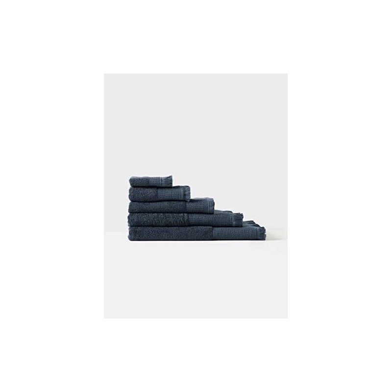 Linen House Aria Cotton/Bamboo Slate Hand Towel - 550 GSM