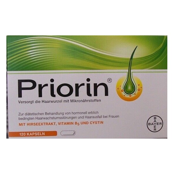 Priorin 120 Capsules By Bayer Made IN Germany From Germany Original Packaging