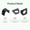 QUARKZMAN 100 Pieces U-shaped Pipe Clamp, 1/2 Inch (12 mm)