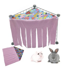 EIHI Guinea Pig Accessories Guinea Pig Hammock Guinea Pig Cage Tent Accessories Guinea Pig House Decoration Accessories for Guinea Pigs Chinchilla Hedgehog Rat Squirrel, pink
