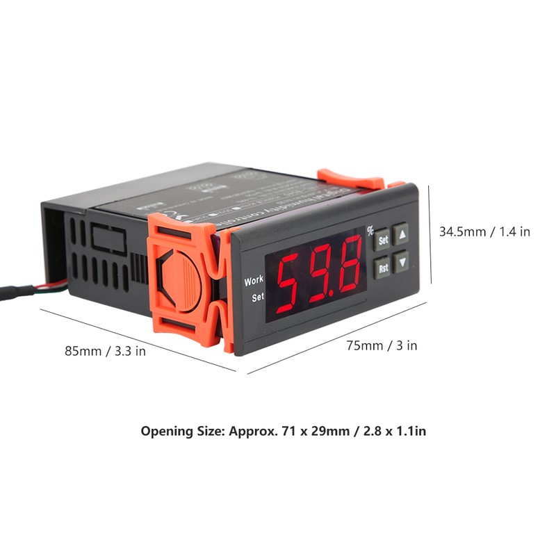 Digital Humidity Controller High Accuracy with LED Screen for Humidifier