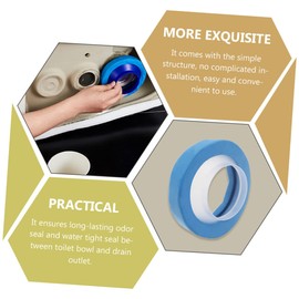 Ciieeo Rubber Toilet Flange Ring for Closestool Gasket Odor Design Prevents Smells Easy Installation Replacement Seal Washer