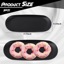 KUBDPQOR Vanity Tray – Elegant Gold Tray for Bathroom, Entryway Key Bowl, Decorative Plateau – Compact Jewelry Tray in Black with Polished Surface – Stylish & Functional Small Tray for Men & Women