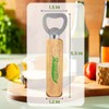 FERMALIFE - Wooden Bottle Opener, Sturdy, Engraveable for Soft Drinks,