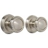 Classic Rope Rosette Set with Matching Rope Door Knobs Double