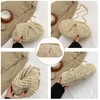 AWUXINE Straw Clutch Purse for Women Cloud Dumpling Pouch Beach