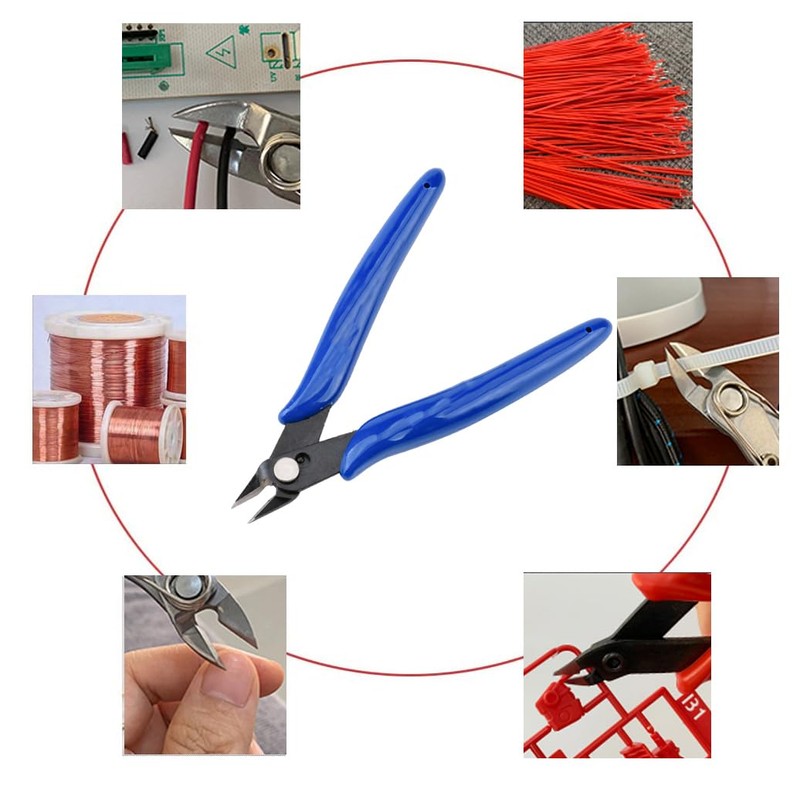5 Pcs Electrical Wire Cable Cutter,5" Micro Cutting Plier Diagonal