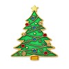 PinMart Festive Christmas Tree Holiday Enamel Lapel Pin