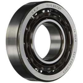 SKF 7304 BECBP Medium Series Angular Contact Bearing, ABEC 1 Precision, 40° Contact Angle, Open, Polyamide/Nylon Cage, Normal Clearance, 20mm Bore, 52mm OD, 15mm Width