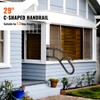 VEVOR Handrails for Outdoor Steps, 29" Length Wall Mount Safety