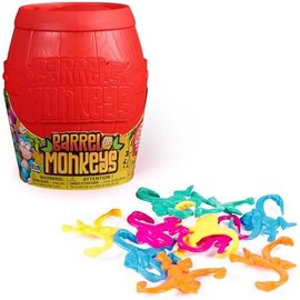 Barril de Monos, Juego Retro de conectar Piezas para Toda la Familia con Aspecto renovado, Juegos para niños en Edad Preescolar a Partir de 3 años